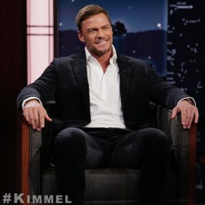Alan Ritchson Instagram - We had some fun on @JimmyKimmelLive TONIGHT! #ABC #Kimmel @JimmyKimmel