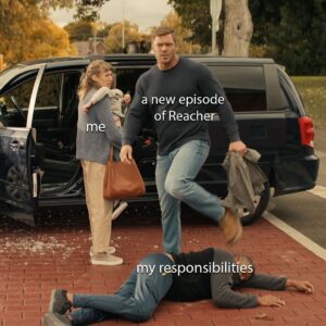 Alan Ritchson Instagram - Just step over ‘em. 

— December 15 — 

@reacherprimevideo 
@primevideo