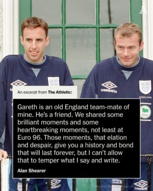 Alan Shearer Instagram - Harry Kane suggested former England players have a "responsibility" to “remember what it is like to wear the shirt” after Gary Lineker described England as “s***” against Denmark.

@alanshearer has his say on being criticised by Lineker as a player, the reality of life in camp, how players feel and why England are struggling.

Link in bio. 🔗