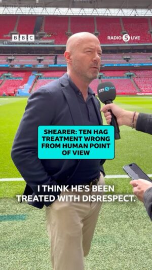 Alan Shearer Instagram - ‘Ten Hag has been treated with disrespect.’ 🗣️ @alanshearer 

#bbcfootball #mufc #manchesterunited #facup