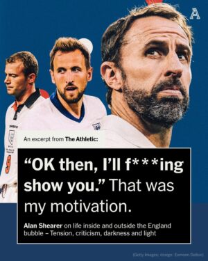 Alan Shearer Instagram - Harry Kane suggested former England players have a "responsibility" to “remember what it is like to wear the shirt” after Gary Lineker described England as “s***” against Denmark.

@alanshearer has his say on being criticised by Lineker as a player, the reality of life in camp, how players feel and why England are struggling.

Link in bio. 🔗
