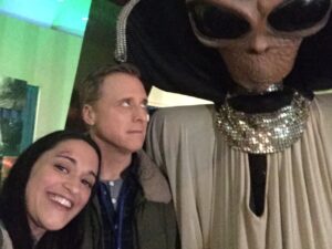 Alan Tudyk Instagram - Tomorrow  Resident Alien heads to a Alien Con:) According t Giorgio A. Tsoukalos to Giorgio A. Tsoukalos  our art and production department did a good job making it look legit! on the SyFy 10/9c