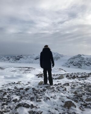 Alan Tudyk Instagram - The last day of shooting Resident Alien was on top of a mountain. That’s me looking out towards 2021  full of hope that I find my way down before the show premieres.