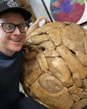 Alan Tudyk Instagram - At a antique mall I found Tuk Tuk. #disney #raya #roly-poly