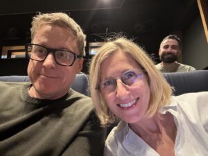 Alan Tudyk Instagram - @charissabarton and me before watching WISH the amazing new animated musical from the big D. It’s sooooooo good. It’s out the 22nd. I play a goat:)