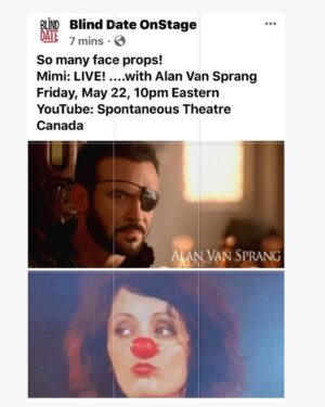 Alan van Sprang Instagram - Yes I finally get to meet Mimi, my “Blind Date” this Friday!! 10pm Eastern. https://www.youtube.com/channel/UCpJc-n4bx1XWHCqBXBbl01w
Link in bio!!
@spontaneoustheatre #blinddate #Mimi. #Valentine #Shadowhunters #KingHenrill #Reign #SirFrancisBryan #Tudors