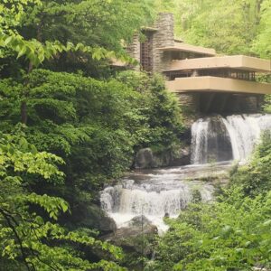 Alana Mayo Instagram - work trips x architecture tours #franklloydwright #fallingwater