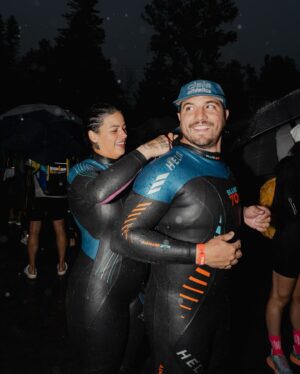 Alanis Desilets Instagram - On a pas nager, mais les shots les plus sick sont celles qui disent le contraire. 😂🐠

My forever partner @jgiguere26 

Merci mon ami 📸 @guillaume.stamand 

Recap sous peu. Merci à tous ceux qui étaient là, l'organisation & les bénévoles. @immonttremblant @monttremblant