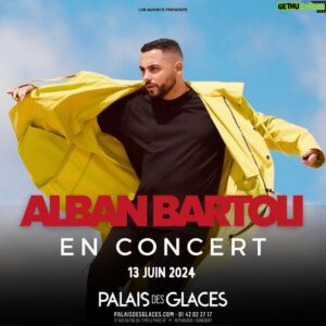 Alban Bartoli Instagram - 🚨 ALERTE ! Trop heureux de vous annoncer que je serai en CONCERT le JEUDI 13 JUIN 2024 à 21h au Petit Palais des Glaces à Paris ! Un concert intimiste Piano-Voix et je compte sur vous pour faire exploser la billetterie ❤️ ( lien dans ma bio )