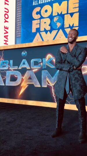 Aldis Hodge Instagram - The NY premiere was a VIBE! 

It was absolutely incredible sharing this amazing moment with some of the greatest fans in one of the greatest cities - my city, New York!

Can’t wait until we get to share #BlackAdam with the world Oct 21st. 1 more week to go!!!

@blackadammovie ⚡️⚡️⚡️