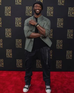 Aldis Hodge Instagram - Had an amazing time at the SCAD Film Festival. I got the opportunity to share my journey and left truly inspired by the incredible talent and passion of the next generation of artists. Your creativity and drive are a force to be reckoned with 👌🏿✨
