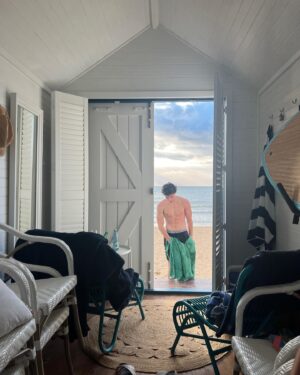 Alec Golinger Instagram - Beach box 🏡 
*
*
*
#summer #beachlife #beach #sunset #fun #life #vibes #beachhouse #ocean #sky #clouds #swim #swimming