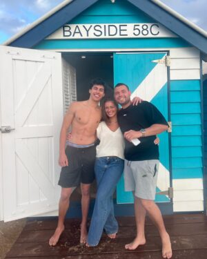 Alec Golinger Instagram - Beach box 🏡 
*
*
*
#summer #beachlife #beach #sunset #fun #life #vibes #beachhouse #ocean #sky #clouds #swim #swimming