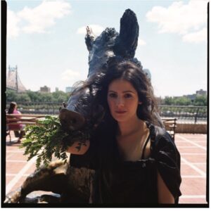 Aleksa Palladino Instagram - This is a park near the east river, where I grew up. There used to be a sand box and I remember other children would put sand in the Boars mouth and nose and I would always go clean it out to make sure he could breathe. That’s the end of the story. Just a memory that came when I found this picture online. Photo by @aaronstern__