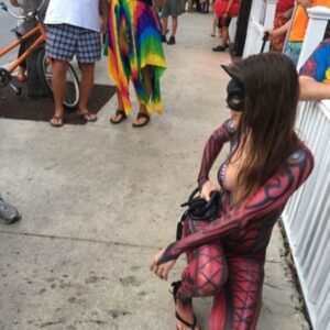 Alessandra Torre Instagram - These are pictures from back in 2017, at my first ever #fantasyfest. My #bodypaint was done by @mkarts and @hipzilla - if you are in #keywest be sure to swing by Irish Kevins to see M’s team at work and schedule your own paint. 🥳🤩