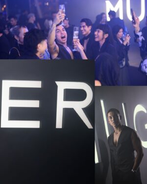 Alex Diaz Instagram - It’s an #AlienInvasion with @muglerofficial🌌🛸 
Swipe to witness the journey➡️👽

In @chynnamamawalatelier @homuradesign and @hm 

#muglerparty #mugler
#singapore #marinabaysands #AlienHypersense #MuglerAngel