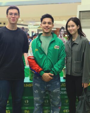Alex Diaz Instagram - I guess you could say I had a blast at the #Milo60Years Anniversary launch event. Swipe to the end to see 2 Diaz’s collide! 

Milo Celebrates 60 years of building champions in life!
Here’s a few reaction shots from me. Safe to say, it was a great day! 🤸😂☀️

PS What an honour to meet @dyancastillejo 😍🫶🏻
#MiloActivePilipinas #MiloEVERYDAY