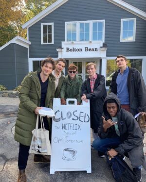 Alex Fitzalan Instagram - @thesociety landed on Netflix 5 years ago (give a few days I’m a little late here), looking back at a real special time, it’s how most of you reading this found me and I’ll be forever grateful. Wish we got to do an s2 to close it out, I’m as bummed as you are. Please enjoy my trip down memory lane w some pics I never got around to sharing. 
Lots of love, Fitz ❤️❤️