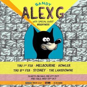 Alex G Instagram - also playing these 2 shows during laneway