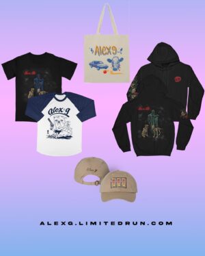 Alex G Instagram - new merch on the UK/EU and US stores and on tour this fall

new designs by kyle schwander