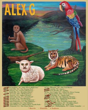 Alex G Instagram - Miracles out now
God Save the Animals out Sept 23

co-produced by Jacob Portrait

limited tix left for fall US tour