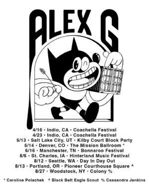 Alex G Instagram - video for Immunity by Zev Magasis

new shows announced in the uk, portland, woodstock, and with alvvays later this summer

tix on sale friday march 3 @ 10am local
