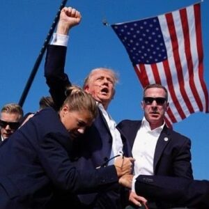 Alex Kompothecras Instagram - Americas president 💪🏻🇺🇸. FYI the sick people out there will say it’s “staged.” No one is risking a fatal headshot  to win an election that’s already won.