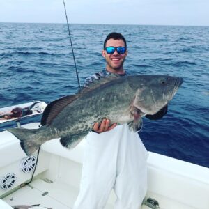 Alex Kompothecras Instagram - Caught and released this MoNsTA Gag Grouper yesterday🐠#gulfofmexico #400ft #siestakey