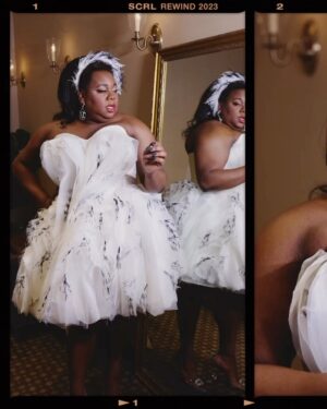 Alex Newell Instagram - Time Magazine Breakthrough of the Year!  I’m still reeling from such an honor!! Hair: @snatchinwigz 
Makeup: @kellybellevue 
Styling: @mickeyboooom 
Photograph: @jennyandersonphoto 
Custom dress: @karensabagofficial 
Shoes: @nalebe_official 
Earrings: @alexisbittar 
Head piece: @binatamillinery