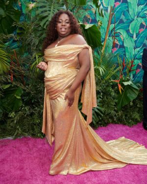 Alex Newell Instagram - Gratitude.

@csiriano thank you sooo much for this gown!! You know how to make a doll feel beautiful!! 

Also Diamonds really are a girls best friend! So thank you @boucheron 

My rock all season @kellybellevue you were up just as early every event and kept me sane and clear! 

And fren!! @snatchinwigz you went above and beyond with this hair!!! 

📸 @jennyandersonphoto