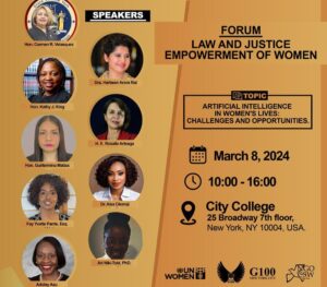 Alex Okoroji Instagram - Happy International Women’s Day to all the women of the world. I’m excited to be in New York today, March 8th and I look forward to speaking at the G100 Law & Justice Forum for Women Empowerment happening at the City College led by the Incredible H.E Justice Carmen R. Velasquez (New York Supreme Court Judge and the Immediate Past President of the Association of Justices of the Supreme Court of the State of New York and the G100 Global Chair for Law & Justice).

I’ll be speaking on the panel “Artificial Intelligence in Women’s Lives, Challenges and Opportunities” with a perspective on the impact in areas of Media Arts & Entertainment and I look forward to representing my global wing @g100mediaarts, joining some incredible judges, lawyers, leaders, experts and soul sisters as we share, learn and proffer tangible solutions for a better society that keeps women safe and thriving.💕

#G100 #alexokoroji #women #iwd2024 #womensday #womenleaders #womensupportingwomen #forum