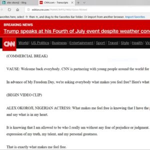 Alex Okoroji Instagram - Fun Facts #2: In March 2019 (2 years ago) - I was introduced on a 3-Day Live broadcast on CNN International (Not CNN Africa but International) Lol. 😆😍

📍On CNN Newsroom Day 1 (March 12) by CNN Anchor, John Vause and Day 2 (March 13) by CNN Anchor, Rosemary Church and Day 3 (March 14) by anchor, George Howell.

👉 I collaborated with CNN International 3 years in a row. Was invited to participate in the CNN Freedom Project (2018, 2019 and 2020). 🙌🏽🙌🏽

👉 If you know me, you know that FREEDOM is my Jam. Heck “Freedom 90” by George Michael is one of my favorite songs. 😍😍Everything I teach and share about ‘The Naked Philosophy’ helps you develop a freedom mindset… because freedom is the ANTIDOTE to Fear - the #1 Self Sabotaging emotion of all.

😍 So grateful they shared my Freedom Day Message with the world. (Still gives me goosies , can’t lie)🙏🏾🙏🏾🙌🏽

👉 It was really an honor to add my voice to CNN's Freedom Project, a March 14 Yearly Global Campaign tagged #MyFreedomDay to sensitize the world on Modern Day Slavery and Human Trafficking, plus what it means to be Free. Each year CNN asks Celebrities, Students and Influencers around the World to answer the important question "What Makes You Feel Free".

✅ Slide 3 and 4 contains Screenshot of the Live TV Transcripts from CNN’s website. 

I think I wrote a blog post connected to this 2 years ago. You can find it on my website if you missed catching it on TV or Social Media.💕

💃 Definitely an experience I’m very proud of.

#AlexOkoroji 
#QueenofExpression #funfacts
