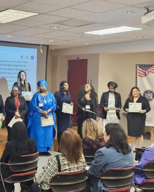 Alex Okoroji Instagram - As the G100 Global Chair for Media Arts & Communication (G100-MAC), it was a privilege to sit and witness some important discussions. 

I had a wonderful time meeting fellow global sisters and brothers on International Women’s Day in New York at the G100 Law & Justice Forum held at the City University of New York, which was organized by H.E. Justice Carmen R. Velasquez (New York Supreme Court Judge), who also serves as the G100 Global Chair - Law and Justice. 

It was my pleasure to also join a powerful and enriching panel as one of the Speakers on Artificial Intelligence and its impact on women, challenges and opportunity.

#alexokoroji #G100 #iwd #law #women #womenwhomovetheworld #womensupportingwomen #lawandjustice #womensmonth #newyork #cuny