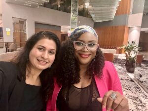 Alex Okoroji Instagram - The wonderful fairytale of two Presidents 🇮🇳🤝🇳🇬

Exactly this day last week, Thursday, 9 November 2023, I met with the amazing soul sister, Neena Singhal - President, India-Nigeria Business Council of Women’s Indian Chamber of Commerce & Industry (WICCI) who is also the India Country Chair for G100 Bioscience and Biosolutions. We talked about our different WICCI bilateral councils and possible future collaborations. We also discussed Africa, the immense resources and opportunities in many African Countries amidst all the dysfunctional leadership, the Nigeria-India relationship, similarities and opportunities for cooperation, deepening and fostering better business relations and the economy. 

Of course, we also traded personal stories, shared hearty laugher and our intentions to meet again. Best of all, she brought me a Diwali 🪔 gift, a beautiful Pink Saree that surprised me and warmed my heart. I promised to drape the Saree🥻 

What a lovely time we shared laughing and learning more about each other (and of course, her PHARMA Industry and my work in the Entertainment Industry).

It was lovely meeting with you, sis @neenasinghal1 .💖🤗

P.S She joked that in person, I look exactly like my photos, weirdly so! I thought that was funny.😆😍

#alexokoroji #queens #wicci #india #nigeria #women #leaders #meeting