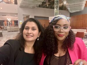 Alex Okoroji Instagram - The wonderful fairytale of two Presidents 🇮🇳🤝🇳🇬

Exactly this day last week, Thursday, 9 November 2023, I met with the amazing soul sister, Neena Singhal - President, India-Nigeria Business Council of Women’s Indian Chamber of Commerce & Industry (WICCI) who is also the India Country Chair for G100 Bioscience and Biosolutions. We talked about our different WICCI bilateral councils and possible future collaborations. We also discussed Africa, the immense resources and opportunities in many African Countries amidst all the dysfunctional leadership, the Nigeria-India relationship, similarities and opportunities for cooperation, deepening and fostering better business relations and the economy. 

Of course, we also traded personal stories, shared hearty laugher and our intentions to meet again. Best of all, she brought me a Diwali 🪔 gift, a beautiful Pink Saree that surprised me and warmed my heart. I promised to drape the Saree🥻 

What a lovely time we shared laughing and learning more about each other (and of course, her PHARMA Industry and my work in the Entertainment Industry).

It was lovely meeting with you, sis @neenasinghal1 .💖🤗

P.S She joked that in person, I look exactly like my photos, weirdly so! I thought that was funny.😆😍

#alexokoroji #queens #wicci #india #nigeria #women #leaders #meeting