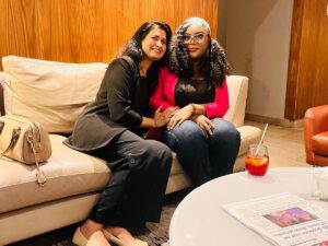 Alex Okoroji Instagram - The wonderful fairytale of two Presidents 🇮🇳🤝🇳🇬

Exactly this day last week, Thursday, 9 November 2023, I met with the amazing soul sister, Neena Singhal - President, India-Nigeria Business Council of Women’s Indian Chamber of Commerce & Industry (WICCI) who is also the India Country Chair for G100 Bioscience and Biosolutions. We talked about our different WICCI bilateral councils and possible future collaborations. We also discussed Africa, the immense resources and opportunities in many African Countries amidst all the dysfunctional leadership, the Nigeria-India relationship, similarities and opportunities for cooperation, deepening and fostering better business relations and the economy. 

Of course, we also traded personal stories, shared hearty laugher and our intentions to meet again. Best of all, she brought me a Diwali 🪔 gift, a beautiful Pink Saree that surprised me and warmed my heart. I promised to drape the Saree🥻 

What a lovely time we shared laughing and learning more about each other (and of course, her PHARMA Industry and my work in the Entertainment Industry).

It was lovely meeting with you, sis @neenasinghal1 .💖🤗

P.S She joked that in person, I look exactly like my photos, weirdly so! I thought that was funny.😆😍

#alexokoroji #queens #wicci #india #nigeria #women #leaders #meeting