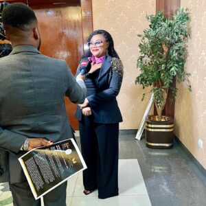 Alex Okoroji Instagram - As President of @wefwestafrica , it was a pleasure to be interviewed by News Central Africa during our joint Global Press Conference for the 107th Edition of the Women Economic Forum happening in Lagos, Nigeria from 13-15 December 2023. WEF West Africa will be preceded by the G100 West Africa Meeting (11-12 December 2023).

When I was asked what the benefit of the forum will be… Here was my response 👇🏾

“One thing we hope to achieve is obviously IMPACT. We are trying to create the synergy for cross-cultural collaboration, so the benefit of this will be people doing business together, people building together, collaborating together and creating impact together.”

~~~~~~~

P.S: The black outfit with a touch of gold (G100) and Pink scarf (WICCI) is a mark of solidarity with the two organizations I lead as Global Chair for @g100mediaarts and President of @wiccinigeria both of which are supporting the upcoming WEF West Africa 2023.💖

#alexokoroji #queenofexpression #wef #media #press #g100 #women #womenempowerment #wefwestafrica #conference #growth #womenleaders #womeninleadership #womeninbusiness