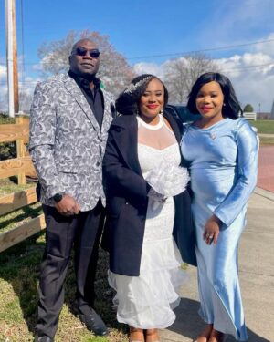 Alex Okoroji Instagram - 🎂Two days ago, on Sunday, March 10th was my 40th birthday.🎉

💍 It was also the special day I said “I Do” to my husband, Eric at an intimate elopement ceremony at the beautiful Concord Point Lighthouse at Havre de Grace, officiated by Minister Natalie Tyler on a very cold windy Sunday afternoon - supported by the wind, water, hale and my super amazing family who braved the cold (as well as those who joined virtually). 

I’m so grateful to my husband for making my birthday special with just family. I feel blessed and I thank God for his grace and unwavering love and favour. I look forward to the second part of our main wedding in August where we can celebrate with more family, friends and colleagues. 

Just in case you are wondering what my new name is. I’m now Mrs Alexandra Okoroji-McGill (but yes, professionally, you can still call me Alex Okoroji).😆😍

I love you all.
And thank you for the birthday wishes.🙏🏾💕

#alexokoroji #birthday #pisces #bride #justmarried #thankful #grateful #love #joy #blessed #mrandmrs #ForeverMcGill