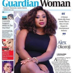 Alex Okoroji Instagram - 🌹 On this day, 5 years ago (May 7, 2016). It's me on the front cover of "Guardian Woman" in The Guardian Newspaper. The print feature was a three page spread minus cover (page 17-19). I still remember.😍☺️

👉🏽 I talked about my passion, growing up in a creative family, the challenges women experience in the entertainment industry and how I combine my many interests.

Of course, so much has happened since this interview was released. It's been 5 years of continuous reinvention and progression. 🙌🏽

It was a double feature for Women of Rubies and The Guardian thanks to Esther Ijewere. Ah! Thank you Facebook for the reminder.😍 

So Grateful. Always Grateful.🙏🏽 💕

#AlexOkoroji #QueenofExpression #FlashbackFriday #featured #mediacoverage #media #interview #news #entertainment #creative #tgif #flashback #nigeria #nigerian #grateful #womeninmedia