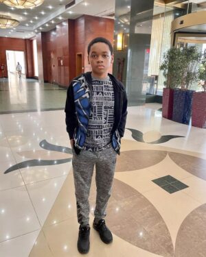 Alex Okoroji Instagram - Happy Children's Day 🎉 to my darling son, Ray and all the wonderful children in Nigeria. Our heart, legacies and future leaders of tomorrow. 

May you continue to be the amazing source of joy and blessings you are to us.

God bless you all. We love you. And we celebrate you. ❤🎊

Slide 1: Ray alone 
Slide 2: Ray and Mummy (me)
Slide 3: Ray and Aunt Yvonne Berry (my E.A)

P.S: BTW Ray turned 14 years old on May 12th and is now as tall as me.🙈 We are the same height. Can you believe it?! Eish! 😅

#childrensday #child #mylove #boymom #blessed #grateful