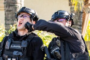 Alex Russell Instagram - This is what we do to people who don’t watch SWAT. Not to worry - you can catch up on last night’s episode now on @paramountplus