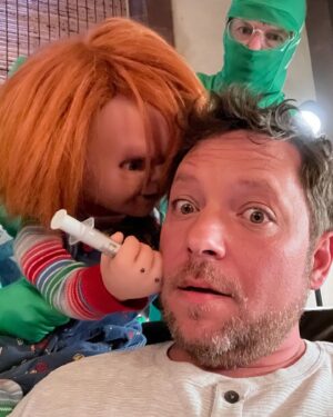 Alex Vincent Instagram - Don’t worry… the operation won’t take long, and you’ll be much better in the morning! Chucky Season 3! (These are all shots from filming part 1 this summer) #chuckyseries #friendstilltheend #dreamalittledreamofme