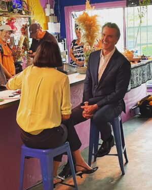 Alex Wagner Instagram - Tacos w the Gov @gavinnewsom !