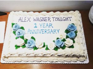 Alex Wagner Instagram - I really love my job. And cake.