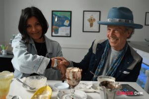 Alex Wagner Instagram - This is @mmckinnon asking me to show my hospital bracelet to the camera so we could record my klutziness for posterity. Yes, he is the best and yes, you would also love working with him.