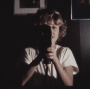 Alex Winter Instagram - A Super-8 self portrait from ‘78. This Chinon was my first sound camera, it replaced my silent (but trusty) Yashica S8 I made many little movies with, which replaced a regular 8 Brownie starter camera. Analog baby!