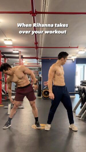 Alex Wong Instagram - Sorry not sorry 😂 @brendonchancan -
this workout legit turned into a dance session hahaha
.
.
#dance #rihanna #superbowl #performingarts #visualarts