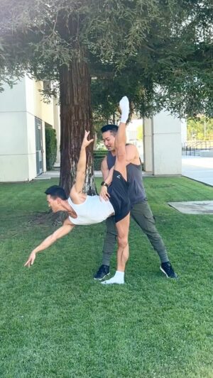 Alex Wong Instagram - Guys dancing with guys 🕺🕺 @jimnowakowski - should I make this into a series? Haha - I need a better name lol 
.
.
#dance #ballet #boysdancetoo