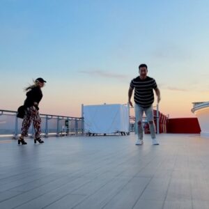 Alex Wong Instagram - Wow. I can’t believe how lucky I am to be able to work and travel all around the world 🥹 The 2nd video is my life in a nutshell 🙃 @tarajeanpopowich and I were MID-dinner and decided we ABSOLUTELY needed to see the sunset. We ran from our table and had an impromptu sunset dance before we returned back to dinner sweating 😅 I think people really think we’re crazy….well, I guess we might be 😂🤣 3rd video we decided to start dancing with the shop owners 😂 and the rest are just boring photos 😆
.
.
.
Thanks @jorgemrocha_ @elayanemliss @virginvoyages for making this possible 🤗