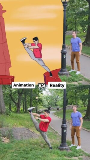 Alex Wong Instagram - BTS of shooting this! It was animated FRAME by FRAME by @noduhjonah!! How cool is this?!
